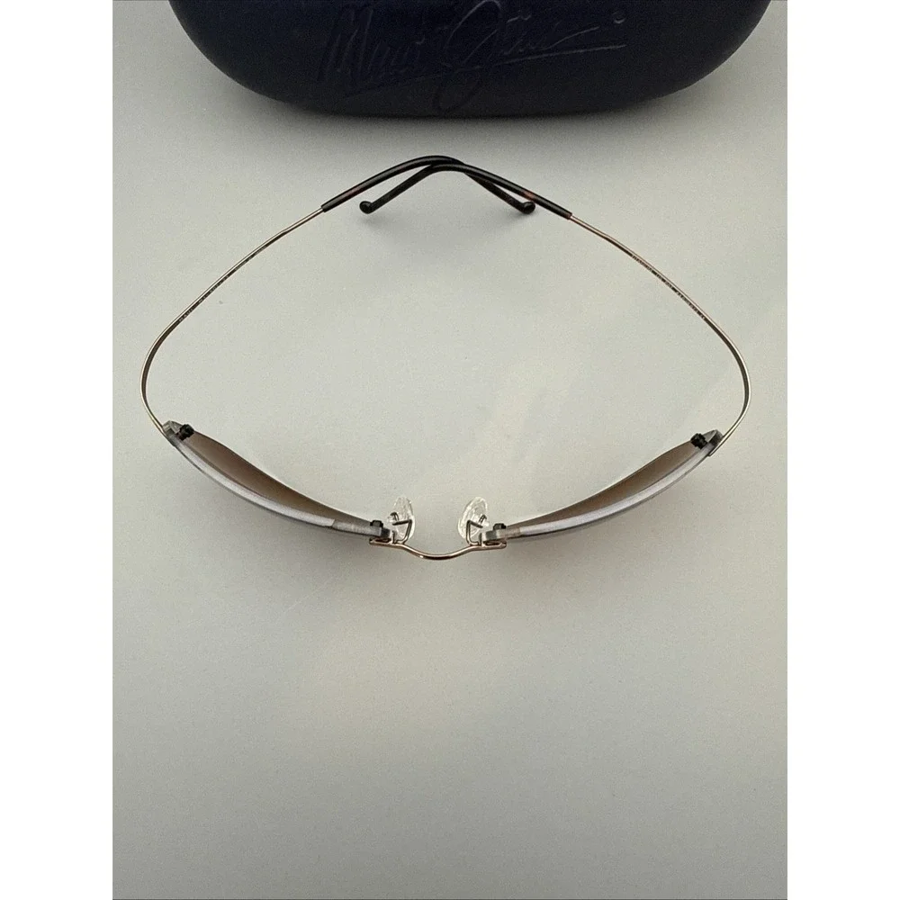 RARE Maui Jim MJ-SPORT  MJ-502-02  PURE TITANIUM Frames/Rimless includes MJ Case
